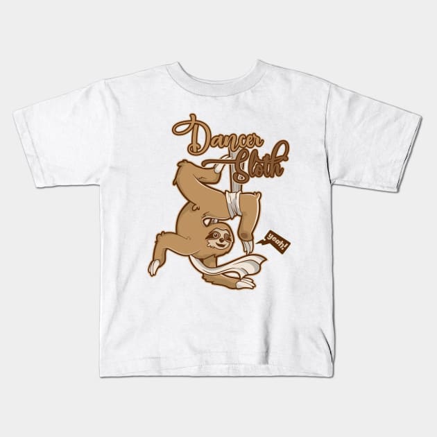 Aerial Silks Shirt | Aerialist Shirt For Sloth Lovers Kids T-Shirt by TellingTales
